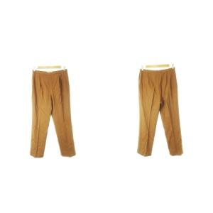 Aquascutum セットアップ スーツ テーラードジャケット スラックスパンツ 大きいサイズ 13 茶 ブラウン /CK19