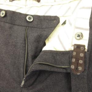 GTA パンツ スラックス スリムテーパード ウール 裾ダブル 46 M グレー /AH20 GY99