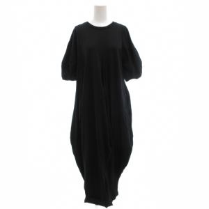 24AW ボールドレープドレス BALL DRAPE DRESS ロングワンピース 36 半袖 バルーンシルエット