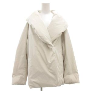 24AW シルクポリダウン コート 36 ライトグレー