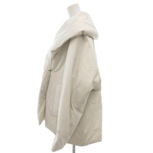 ebure 24AW シルクポリダウン コート 36 ライトグレー