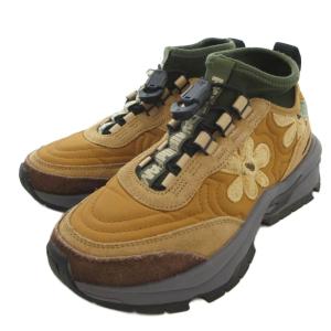 PUMA NANO PAM PUMA BLACK スニーカー 23.5cm シューズ ローカット 花モチーフ 茶