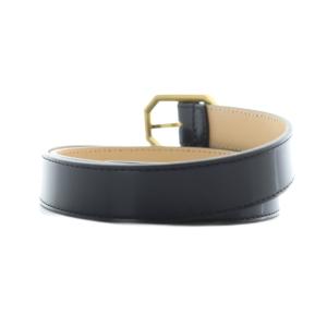 EMPORIO ARMANI ベルト アクセサリー ゴールド金具 ロゴ 80 黒 ブラック Y3I366 GY30 /MQ