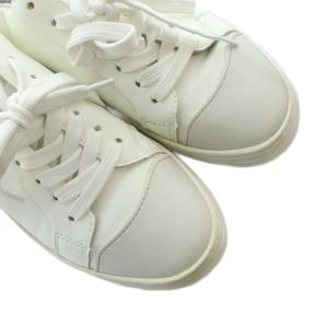 alfredoBANNISTER トゥキャップ スニーカー シューズ 靴 ツートン ロゴ 切替 レザー 42 26cm 白 ホワイト GY35