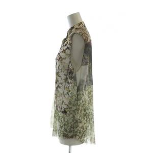 MM6 Maison Margiela ブラウス カットソー ノースリーブ シースルー 総柄 花柄 38 S マルチカラー GY30 /MQ