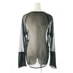 TODAYFUL 23SS Sheer Crewneck Pullover シアーカットソー ラウンドネック 長袖 F 黒