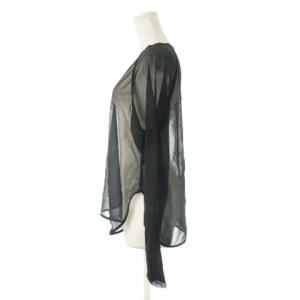 TODAYFUL 23SS Sheer Crewneck Pullover シアーカットソー ラウンドネック 長袖 F 黒