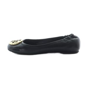 TORY BURCH CLASSIC REVA BALLET バレエシューズ フラット ロゴ金具 5.5 22.5cm 黒 ブラック