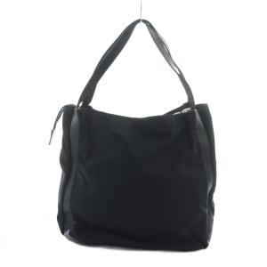 Y'saccs POUR FEMME トートバッグ ハンド ナイロン レザー 黒 ブラック GY30 /MQ