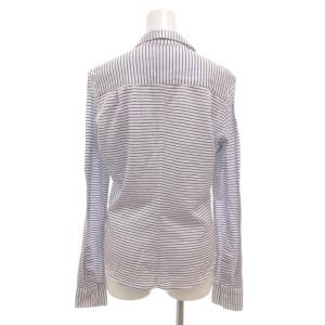 Frank&Eileen フランクアンドアイリーン THOMAS MASON 長袖 シャツ XS 紺 ネイビー 白 ホワイト ストライプ柄 /GV GY30