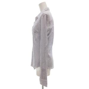 Frank&Eileen フランクアンドアイリーン THOMAS MASON 長袖 シャツ XS 紺 ネイビー 白 ホワイト ストライプ柄 /GV GY30