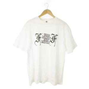 半袖Tシャツ クルーネック コットン プリント ロゴ L 白 ホワイト /AO6 GY99