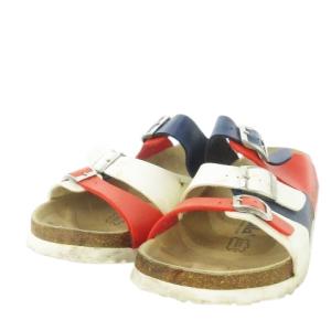 by BIRKENSTOCK Swing サンダル フラット ベルト レザー 本革 コルク ロゴ 41