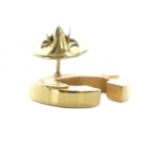 CELINE ピンバッジ ロゴ アクセサリー ゴールド色 GY99 /MQ