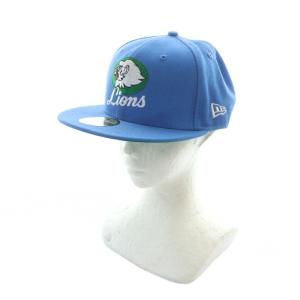 野球帽 キャップ ロゴ 帽子 7 8/1 56.8cm 青 ブルー GY99 /MQ