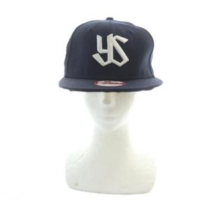 NEW ERA 野球帽 キャップ 帽子 ロゴ 刺繍 S-M 紺 ネイビー GY99 /MQ