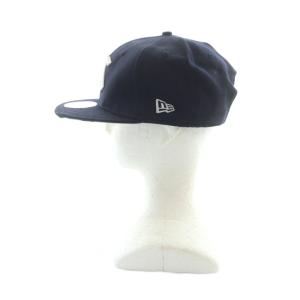 NEW ERA 野球帽 キャップ 帽子 ロゴ 刺繍 S-M 紺 ネイビー GY99 /MQ