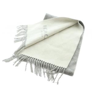 COACH マフラー ストール フリンジ ロゴ グレー GY99 /MQ