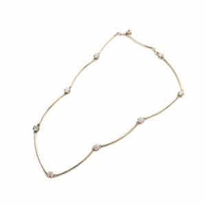 ネックレス アクセサリー ペンダント ロゴ ストーン ゴールド色 GY99 /MQ