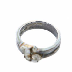 STAR JEWELRY STARJEWELRY 指輪 リング アクセサリー ラインストーン Silver925 11号 シルバー色 GY99 /MQ