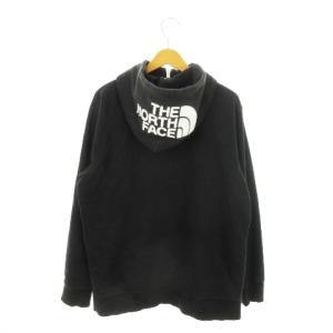 THE NORTH FACE リアビューフルジップフーディ パーカー スウェット ジップアップ 裏起毛 ロゴ刺繍 アウトドア L 黒