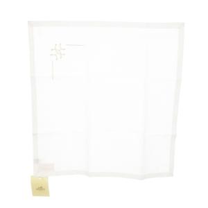 UZBEK MOUCHOIR ハンカチ コットン ワンポイント 刺繍 白 ホワイト /MN5 GY99