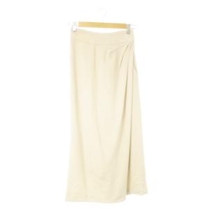 ワイドパンツ ラップデザイン ハイウエスト ギャザー 36 S ベージュ /AO8 GY99