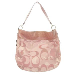 ショルダーバッグ ハンドバッグ 2way ナイロンキャンバス レザー 切り替え オプティック シグネチャー