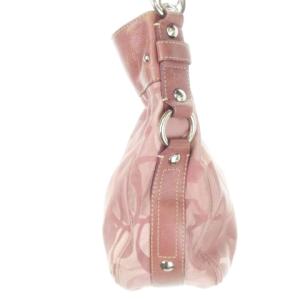 COACH ショルダーバッグ ハンドバッグ 2way ナイロンキャンバス レザー 切り替え オプティック シグネチャー