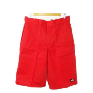 ワークショートパンツ ハーフ ロゴ 34 赤 レッド 42283 /MN24 GY99