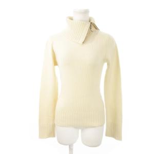 ニット セーター タートルネック 長袖 カシミヤ 切替 リブ 2 M ベージュ /MN18 GY99