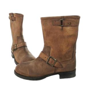 nil admirari エンジニアブーツ ミドル ロング レザー 革 ベルト 43 28.0cm 茶 ブラウン /CK7 GY30