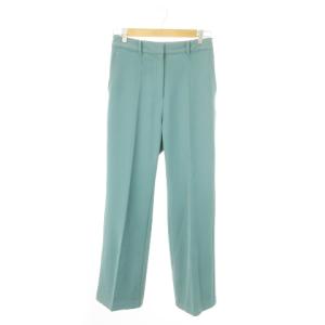 スラックスパンツ ストレート ハイウエスト ストレッチ 2 M 緑 グリーン /AO22 GY99