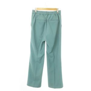 MILA OWEN MILAOWEN スラックスパンツ ストレート ハイウエスト ストレッチ 2 M 緑 グリーン /AO22 GY99