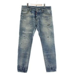 19SS CIGARETTE JEAN デニムパンツ ダメージ加工 ボタンフライ