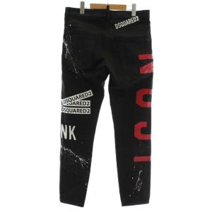 DSQUARED2 19SS SKATER JEAN デニムパンツ ペイント加工 ボタンフライ