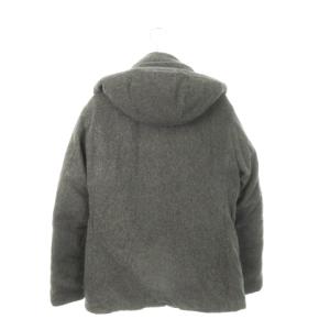 BEAUTY&YOUTH UNITED ARROWS ライト メルトン ダウンコート フーディー 裏ドロスト ウール XL グレー /AH11 GY44