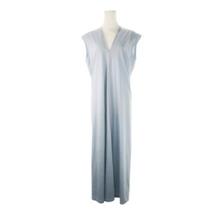 CUPRO JERSEY VNECK SLEEVELESS DRESS ロングワンピース Vネック ノースリーブ