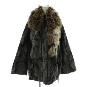 ヴィンテージ ファーコート 42 ブラック