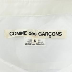 COMME des GARCONS シャツ 長袖 シアー S 白 ホワイト /XZ GY35