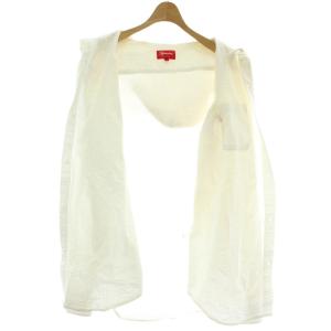Supreme 15SS Hooded Seersucker Shirt L ホワイト