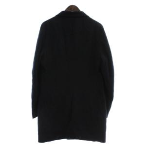 BARNEYS NEW YORK チェスターコート アウター ウール カシミヤ混 ミドル M 紺 ネイビー /XZ GY35