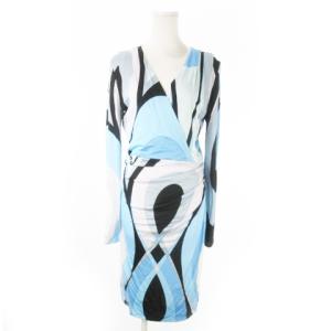 カシュクールワンピース プッチ柄 44