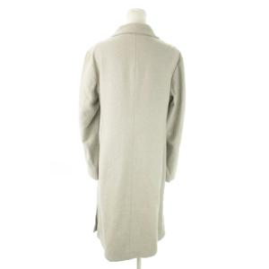 JIL SANDER チェスターコート ロング アンゴラ混 無地 38 M ライトグレー /AO11 GY99