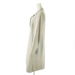 JIL SANDER チェスターコート ロング アンゴラ混 無地 38 M ライトグレー /AO11 GY99