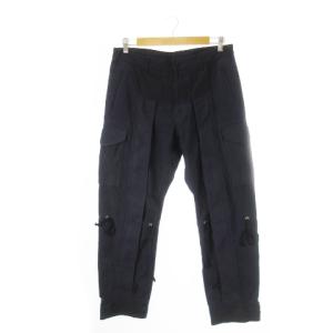 カーゴパンツ モンキーパンツ 切替 ドロスト ダブルジップ 2 M 紺 ネイビー /CK1 GY35