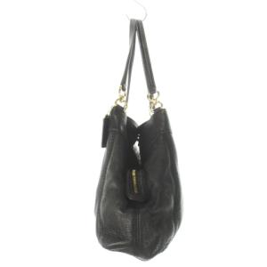 COACH ハンドバッグ レザー 革 シボ革 ロゴ 黒 ブラック F27593 /CK14 GY35