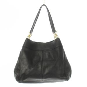 COACH ハンドバッグ レザー 革 シボ革 ロゴ 黒 ブラック F27593 /CK14 GY35