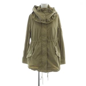 クラウディア モッズコート 長袖 ミドル ロゴ フード 01 LTA14S4386 ベージュ GY35