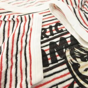 HYSTERIC GLAMOUR Tシャツ カットソー パイル ラウンドネック 半袖 ガールプリント ロゴ ボーダー S 赤 レッド /MN1
